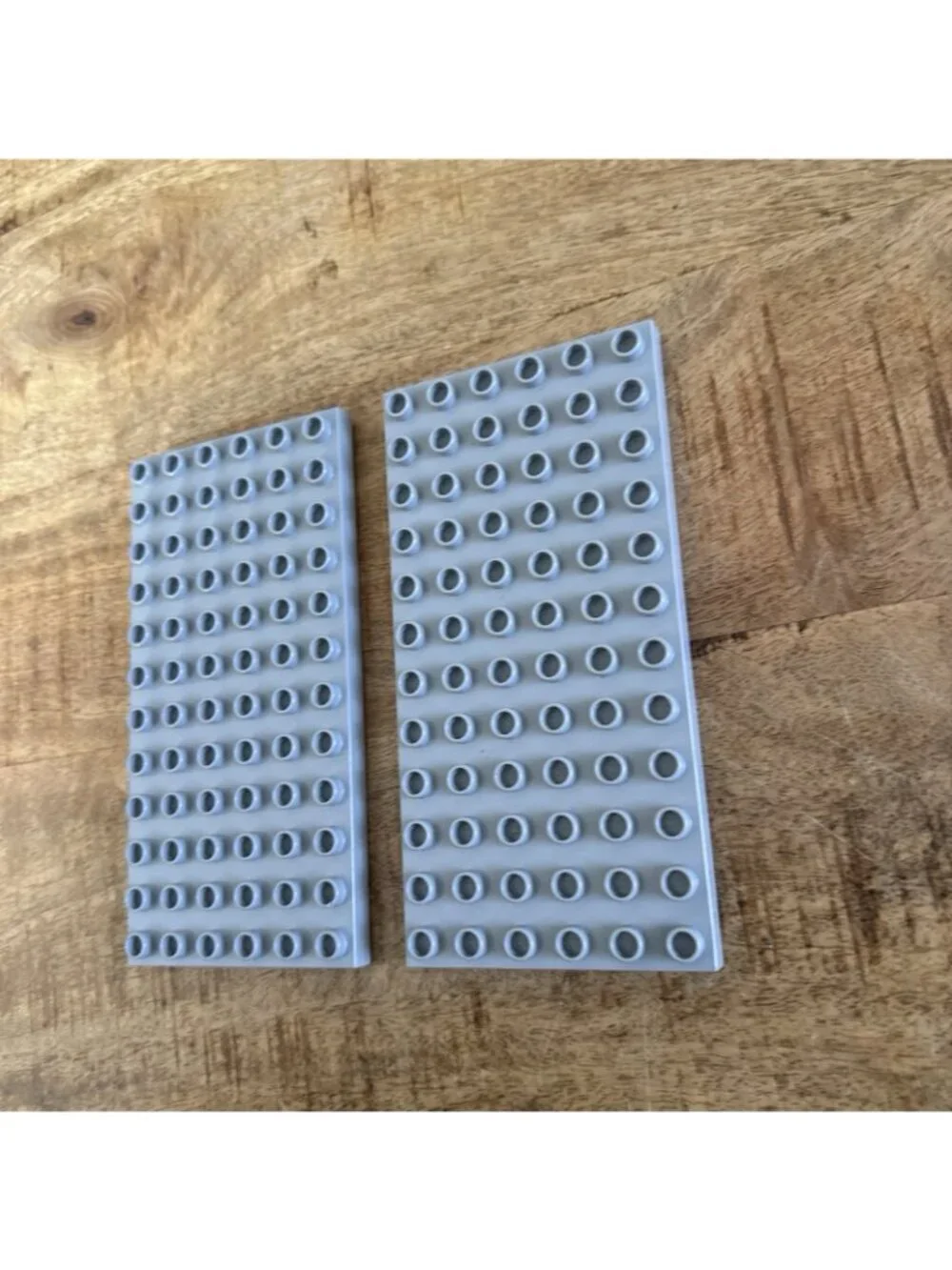Lego Duplo Light Grey Base Plate 6 X 12 Holes Building Block Castle 6X12 Lot (2)